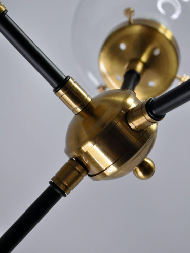 Потолочная люстра Elvan LU-208/3-E27-BkBaCl