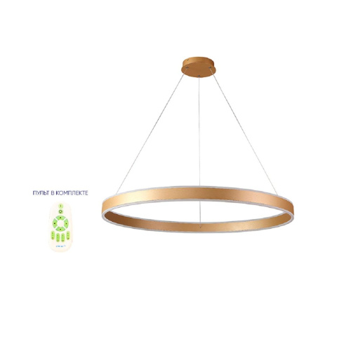 Подвесная люстра Crystal Lux MUCHOS SP88W LED D1000 GOLD Подвесная люстра Crystal Lux MUCHOS SP88W LED D1000 GOLD