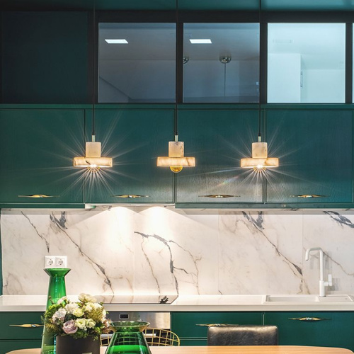 Подвесной Светильник Stone Pendant Green By Imperiumloft By Imperiumloft