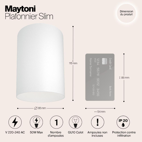 Потолочный светильник Maytoni Alfa C014CL-01W Потолочный светильник Maytoni Alfa C014CL-01W