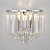 Настенный светильник Eurosvet Torreta 10121/2 хром/прозрачный хрусталь Strotskis