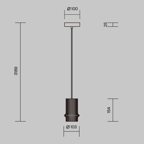 Подвесной светильник Maytoni MOD430PL-L5W3K