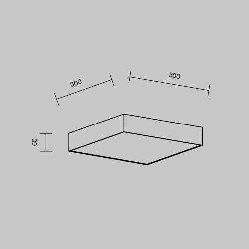 Потолочный светильник Technical C032CL-36W4K-SQ-W Потолочный светильник Technical C032CL-36W4K-SQ-W