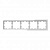 Рамка 5-постовая Schneider Electric Merten D-Life MTN4050-6520