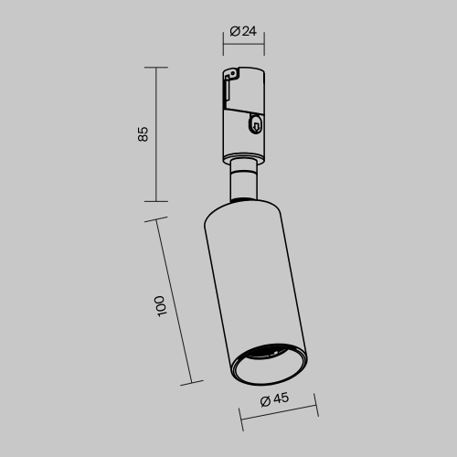 Трековый светильник Technical TR201-1-10W3K-M-B Трековый светильник Technical TR201-1-10W3K-M-B