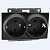 Розетка 2К+З двойная Mono Electric Despina/ Larissa 16A 250V винтовое подключение графит 500-002004-120