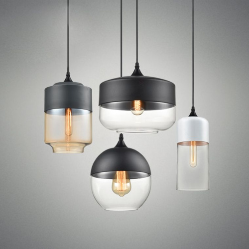 Подвесной Светильник Nord A D18 Black/Transparent By Imperiumloft