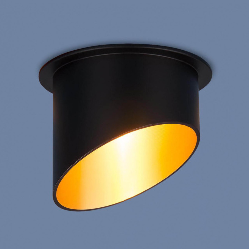 Встраиваемый светильник Elektrostandard 7005 MR16 BK/GD черный/золото a040980 Встраиваемый светильник Elektrostandard 7005 MR16 BK/GD черный/золото a040980