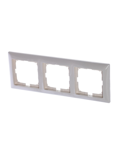 Рамка 3-постовая ABB Basic55 слоновая кость 2CKA001725A1486 Рамка 3-постовая ABB Basic55 слоновая кость 2CKA001725A1486