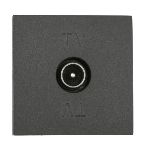 Розетка LK Studio TV оконечная (черный бархат) LK45 852108-1 Розетка LK Studio TV оконечная (черный бархат) LK45 852108-1