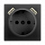 Розетка Werkel с заземлением, шторками и USBx2 черный матовый WL08-SKGS-USBx2-IP20 4690389073236