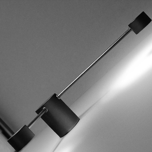 Бра Via Pin Wall L29,5 Black By Imperiumloft