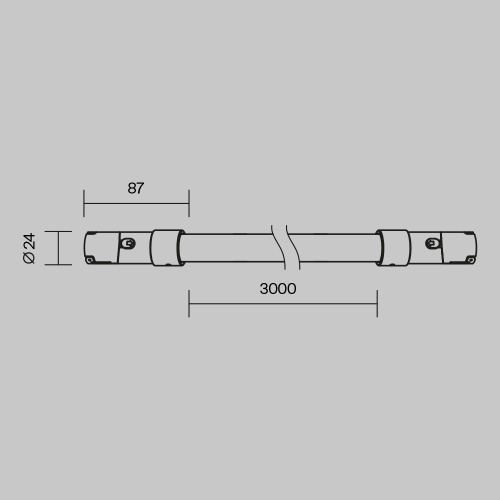 Трековый светильник Technical TR209-1-48W3K-B Трековый светильник Technical TR209-1-48W3K-B