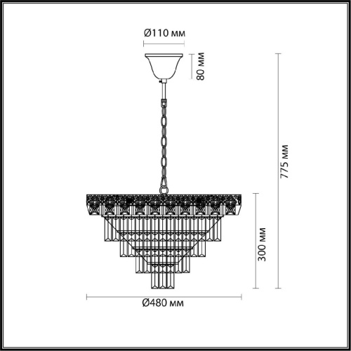 Подвесная люстра Lumion Iggy Classi 5232/8 Подвесная люстра Lumion Iggy Classi 5232/8