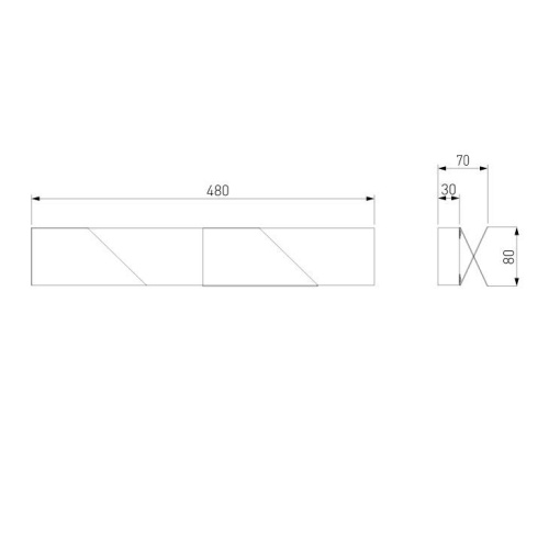 Настенный светодиодный светильник Elektrostandard Snip 40116/Led белый a058286 Настенный светодиодный светильник Elektrostandard Snip 40116/Led белый a058286