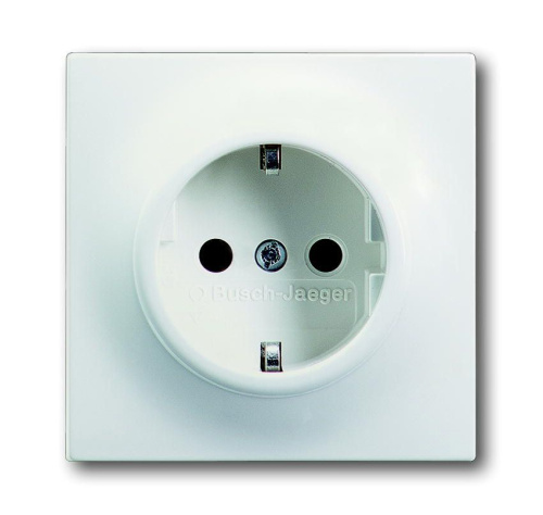 Розетка ABB Impuls Schuko с/з 16A 250V безвинтовой зажим белый бархат 2CKA002011A3891 Розетка ABB Impuls Schuko с/з 16A 250V безвинтовой зажим белый бархат 2CKA002011A3891