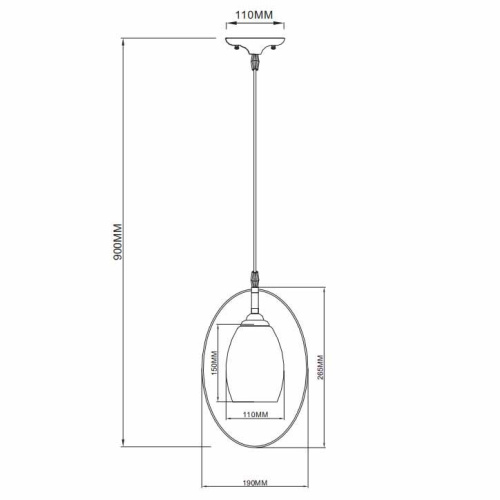 Подвесной светильник Rivoli Rachel 9015-201 Б0044473