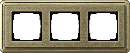 Рамка 3-постовая Gira ClassiX Art бронза 0213661