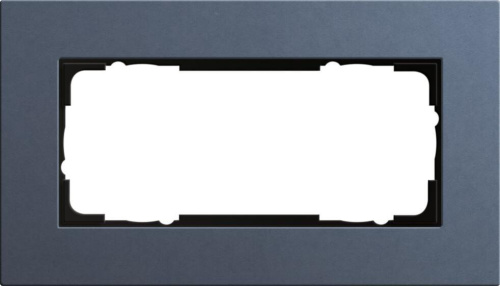 Рамка 2-модульная Gira Esprit Lenoleum-Multiplex синий 1002227