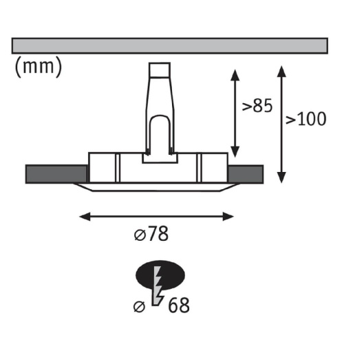 Встраиваемый светодиодный светильник Paulmann Nova 93627