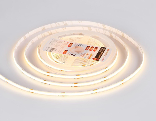 Светодиодная лента Ambrella Light 12W/m 480LED/m COB теплый белый 5M GS4701