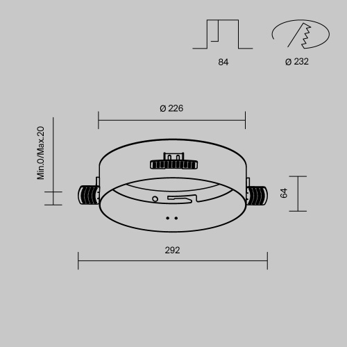 Аксессуар для встраиваемого светильника Technical DLA032-TRS24-W Аксессуар для встраиваемого светильника Technical DLA032-TRS24-W