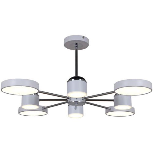 Потолочная светодиодная люстра Reluce 13289-4.3-08 Белый+Хром