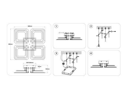 Светильник потолочный Ambrella light ACRYLICA FA8948