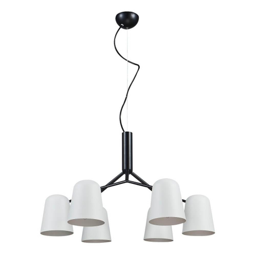 Подвесная люстра Crystal Lux ENRIQUE SP6 BLACK/WHITE Подвесная люстра Crystal Lux ENRIQUE SP6 BLACK/WHITE