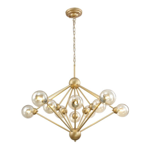 Подвесная люстра Crystal Lux Francisca SP10 Gold/Cognac Подвесная люстра Crystal Lux Francisca SP10 Gold/Cognac