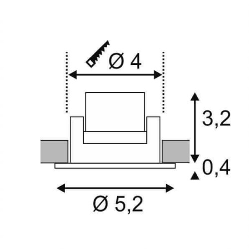 Встраиваемый светодиодный светильник SLV New Tria Mini DL Round Set 113976