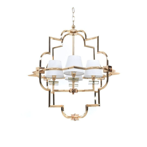 Подвесная люстра Lumina Deco Baltimore LDP 8020-4 GD+WT Подвесная люстра Lumina Deco Baltimore LDP 8020-4 GD+WT