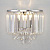Настенный светильник Eurosvet Torreta 10105/2 хром/прозрачный хрусталь Strotskis