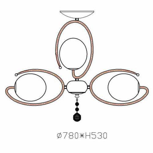 Потолочная люстра Rivoli Estatico 3030-309 Б0038074