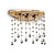 Настенный светильник Ideal Lux Moonlight AP3 Oro 082813