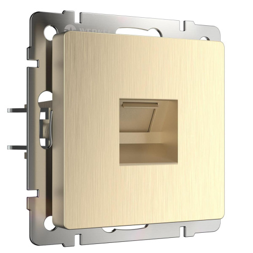 Розетка Werkel Ethernet RJ-45 шампань рифленая WL10-RJ-45 4690389085239