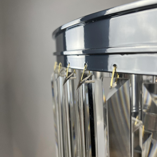 Люстра Rh 1920S Odeon Clear Glass Fringe Chandelier D80 Chrome By Imperiumloft