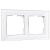 Рамка Werkel Favorit на 2 поста белая WL01-Frame-02 4690389061219