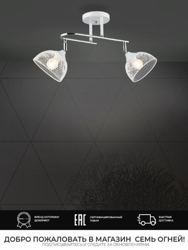 Потолочная люстра Seven Fires Alanis WD3621/2C-WT-CR-WT