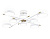 Люстра на штанге Ambrella light COMFORT FL516338