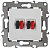 Аудиорозетка двойная ЭРА 12 12-3112-01 Б0027461