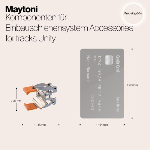 Пружинный держатель для встраиваемого шинопровода Maytoni Accessories for tracks TRA002HR-11B