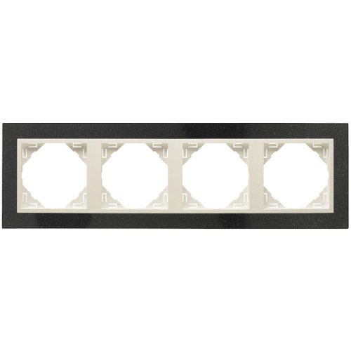 Рамка 4-постовая Efapel Logus 90 Petra натуральный гранит/жемчуг 90940 TGP