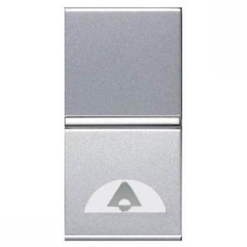 Выключатель кнопочный одноклавишный ABB Zenit 16A 250V Звонок серебро 2CLA210400N1301 Выключатель кнопочный одноклавишный ABB Zenit 16A 250V Звонок серебро 2CLA210400N1301