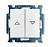 Выключатель жалюзи с фиксацией ABB Basic55 альпийский белый 2CKA001012A2140