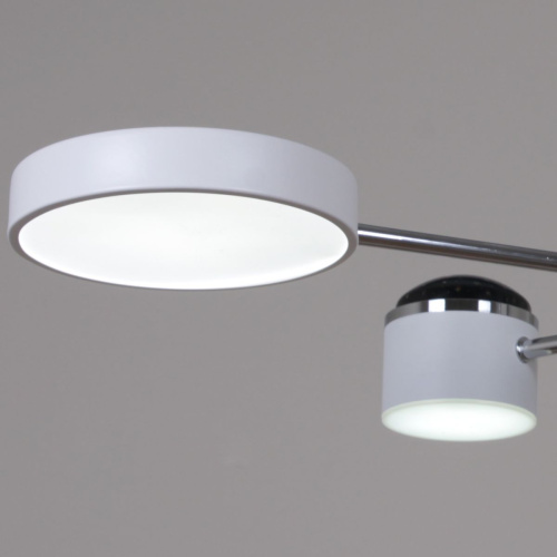 Потолочная светодиодная люстра Reluce 13289-4.3-06 Белый+Хром