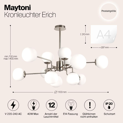 Люстра Maytoni MOD221-PL-12-N Люстра Maytoni MOD221-PL-12-N