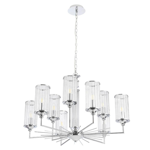 Подвесная люстра Crystal Lux Gloria SP9 Chrome Подвесная люстра Crystal Lux Gloria SP9 Chrome