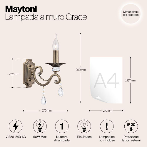 Бра Maytoni Grace RC247-WL-01-R