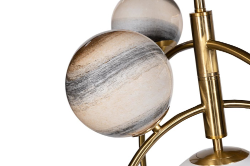 Люстра Planet 7 brass